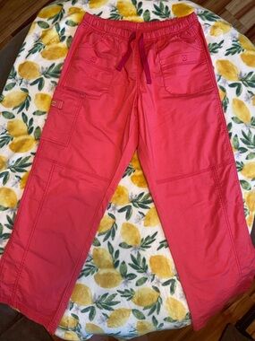 WonderWink Coral Drawstring Scrub Pants